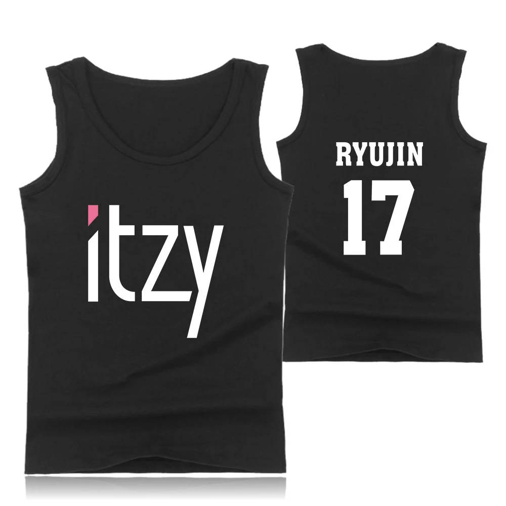 Майка Kpop MIXNINE ITZY YUNA RYUJIN CHAERYEONG LIA YEJI корейский стиль мужская повседневная Летняя