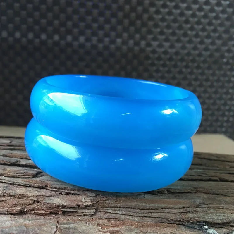 Чистый натуральный голубой халцедон Агат браслет|gift gifts|gift accessoriesgift bracelet |