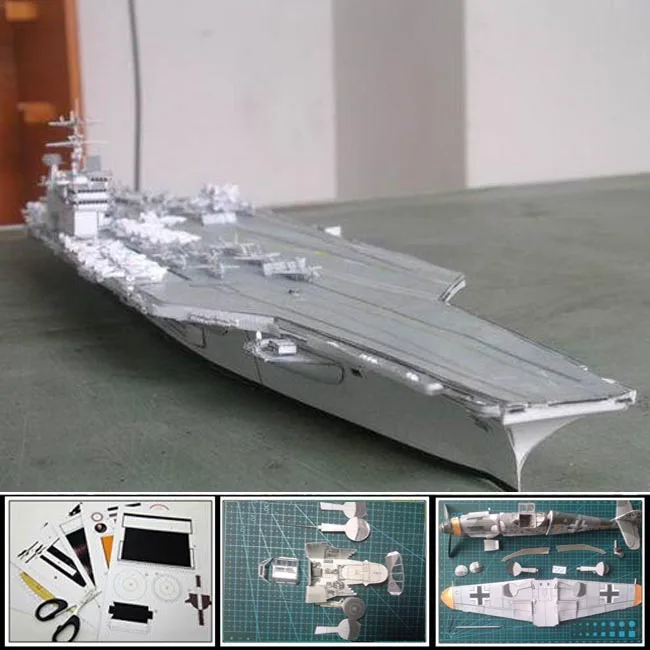 2016 бумажный кораблик модели сша нимиц авианосец USS гарри. Трумэн CVN-75 военная