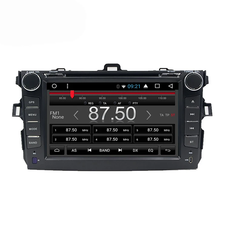 

2 din 1024*600 android 8,1 автомобильный dvd-плеер радио gps Видео головное устройство для Toyota corolla 2007-2011