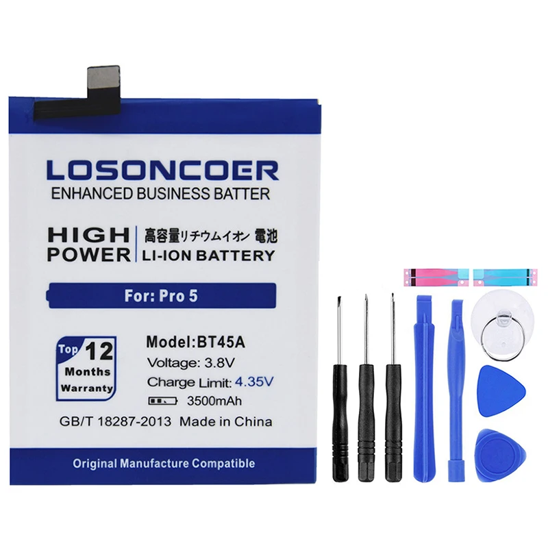 LOSONCOER 3500 мАч BT45A BT 45A батарея для Meizu Pro 5 батарея сотового телефона+ номер отслеживания+ Подарочные инструменты