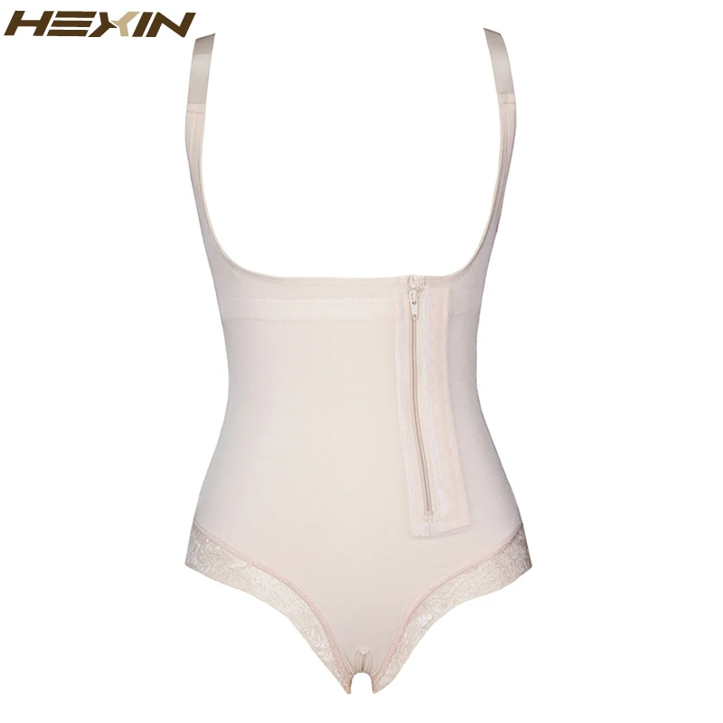 HEXIN женское Кружевное боди для похудения нижнее белье с регулировкой живота