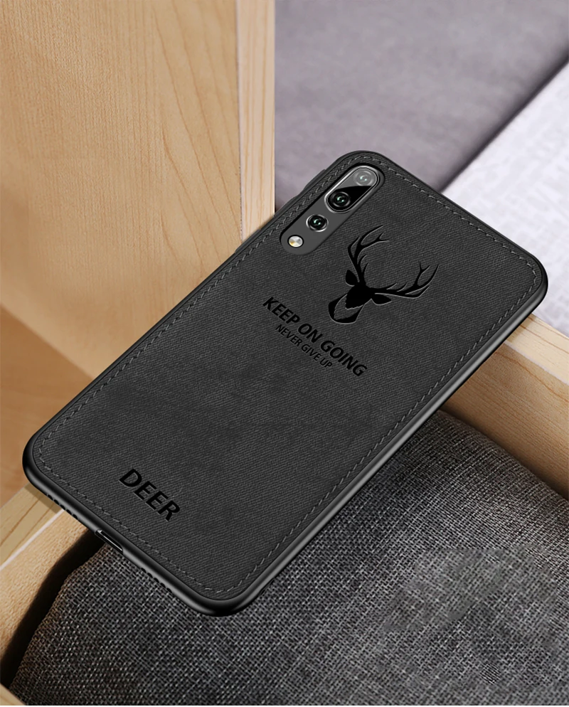 Матовый Силиконовый чехол с рисунком оленя для huawei P20 P30 Pro Lite P Smart Y9 Y7Pro Honor 8X 8C 8 9 lite 7A 7C чехол-накладка