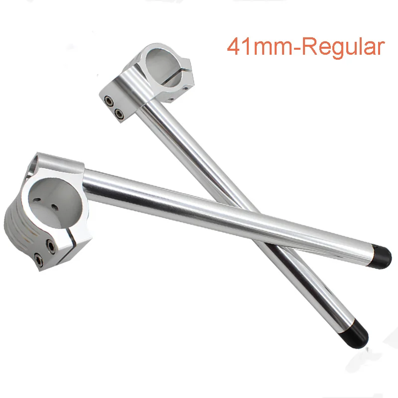41mm-Regular Руль мотоцикла гоночный Регулируемый CNC 30/31/32/33/35/36/37/38/39/40/41/43/45/46/47/48/50/51 /52/53 мм зажим на вилке ручка бар - Цвет: 41mm-Regular