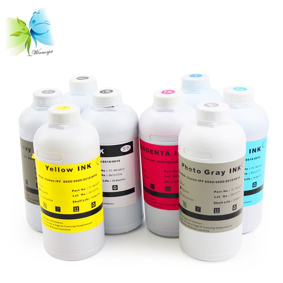 Winnerjet 8 liters/lot PFI-701 water based pigment ink for Canon IPF8000s IPF9000s 8000S 9000S printing refill | Компьютеры и офис