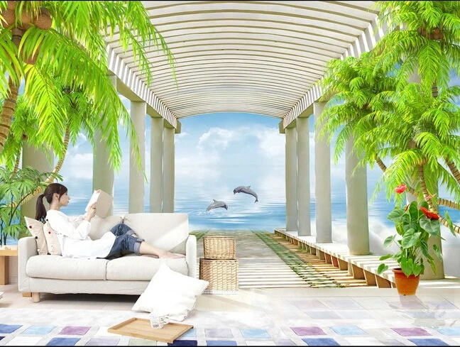 Фотообои на заказ 3D фоновые настенные водонепроницаемые обои с изображением