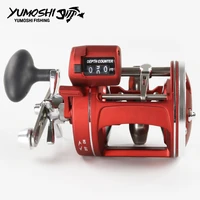 rightleft hand 12 ball bearings fishing reel boat reel with electric power line counting multiplier reel drum fishing reel