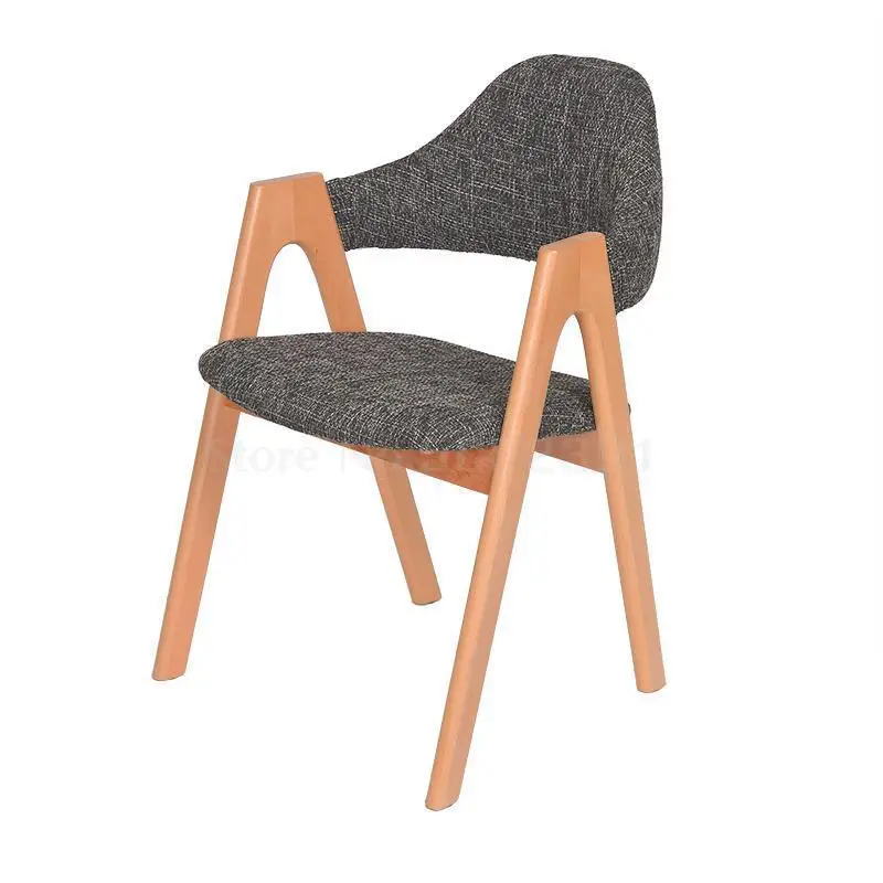 Building Block Tribe Solid Wood Chair Backrest Leisure Home Dining Desk Computer Modern Simple Nordic | Мебель