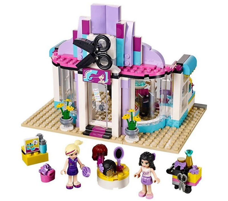 341 шт. 10539 друзей серии Красота салон Building Block Кирпичи Модель игрушки для Детский