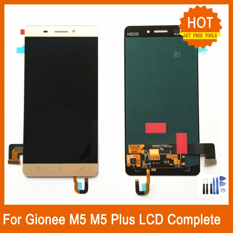 Для Gionee Marathon M5 M5 Plus AMOLED ЖК-экран Dsiplay сенсорный экран дигитайзер монитор запасные части+ Бесплатные инструменты