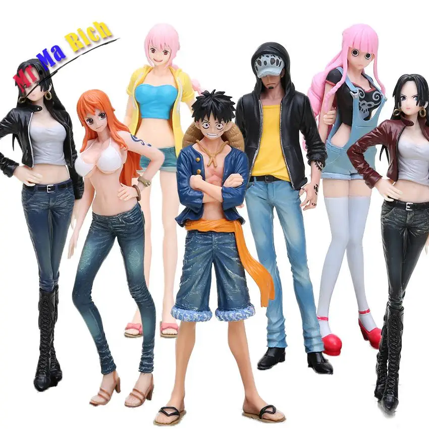 17 19 см джинсы Freak Rebecca Nami Trafalgar Law Shichibukai Boa Monkey D Luffy экшн фигурка одна штука