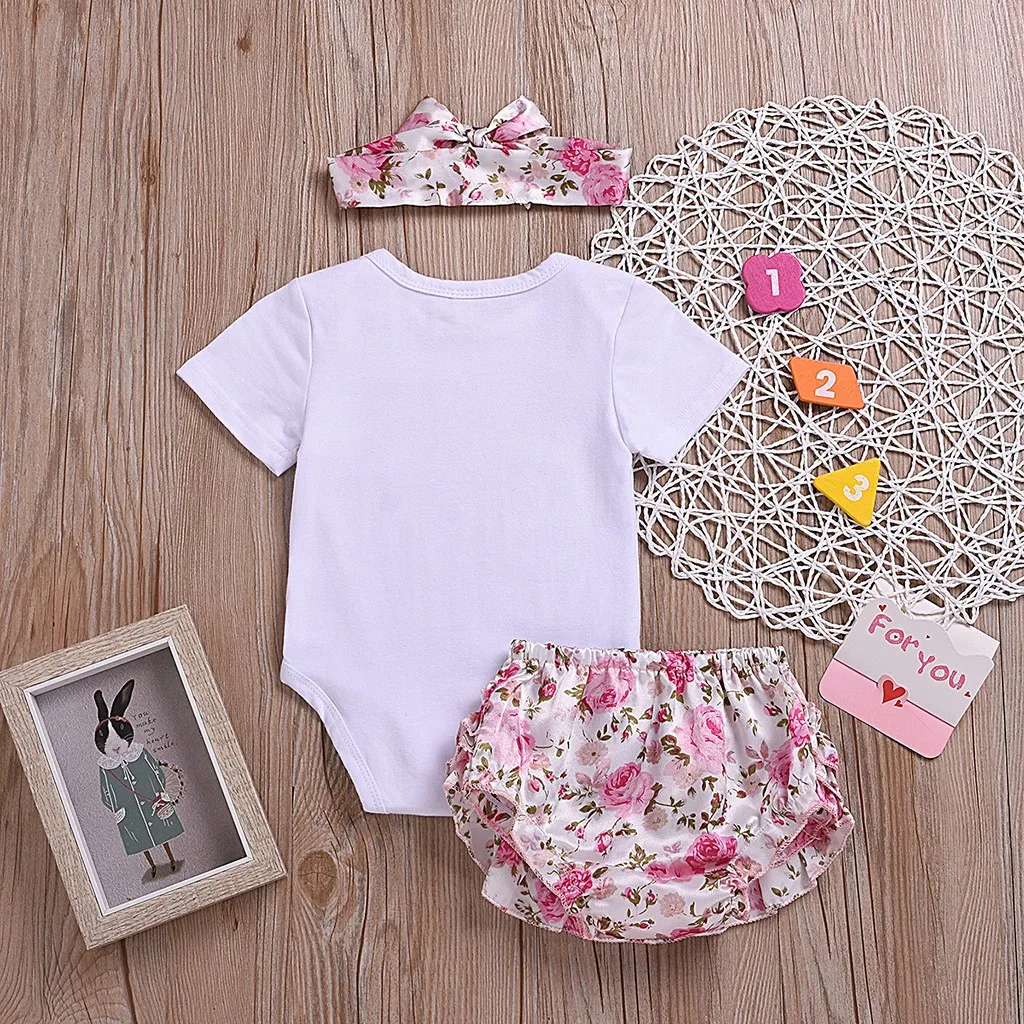 SAGACE/комплект для малышей Одежда новорожденных маленьких девочек с короткими