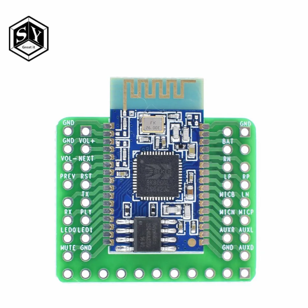 1 шт. Bluetooth стерео аудио модуль передачи BK8000L AT команды SPP Bluetooth динамик усилитель DIY