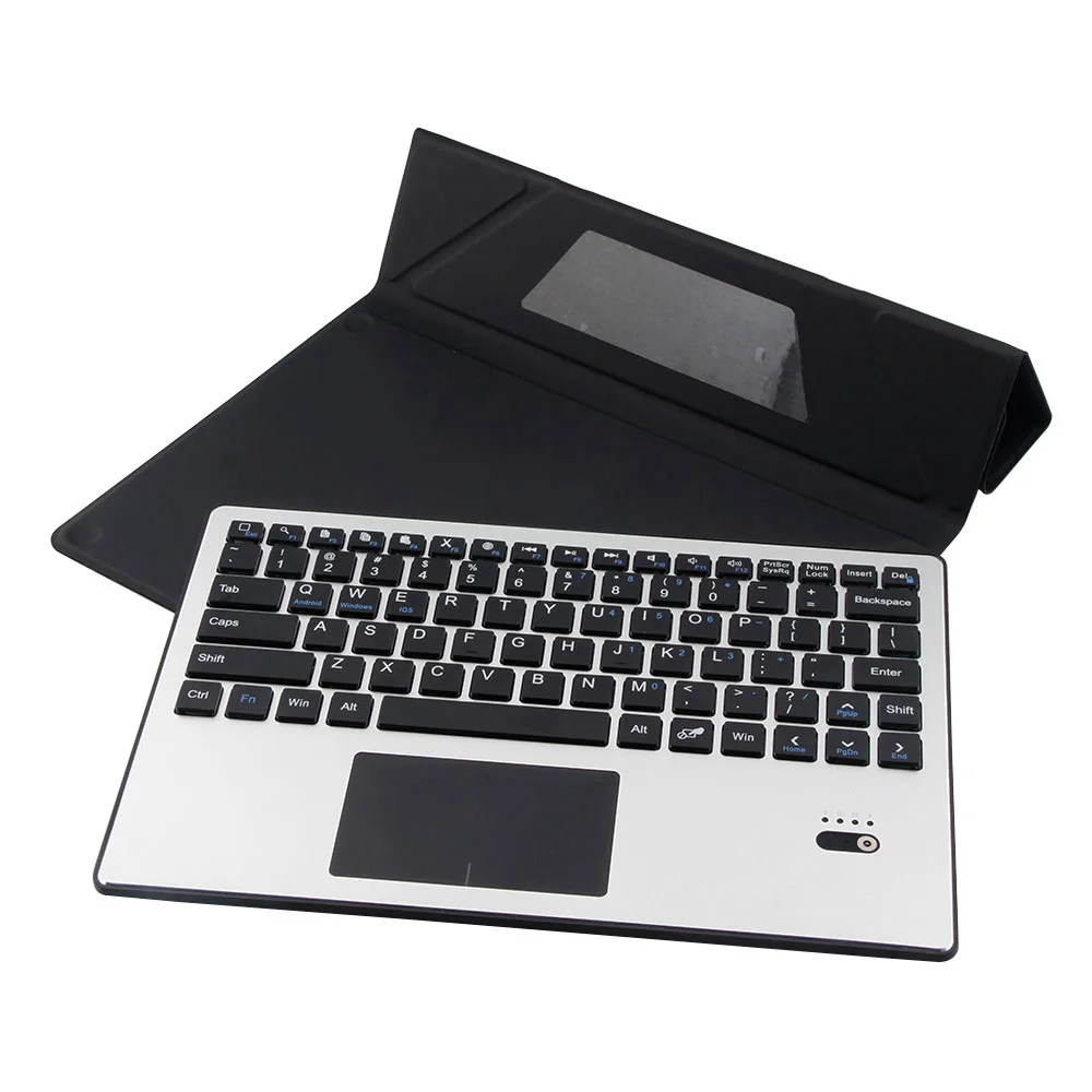 Защитный чехол из искусственной кожи + Съемная Bluetooth сенсорная клавиатура для