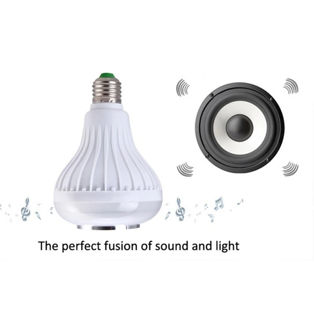 12 W E27 светодиодный RGB беспроводной Bluetooth динамик лампа музыка игровая Лампа