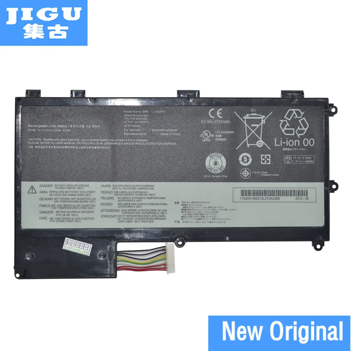 Оригинальный аккумулятор JIGU 45N1088 45N1089 45N1090 45N1091 L11N3P51 L11S3P51 для ноутбука Lenovo