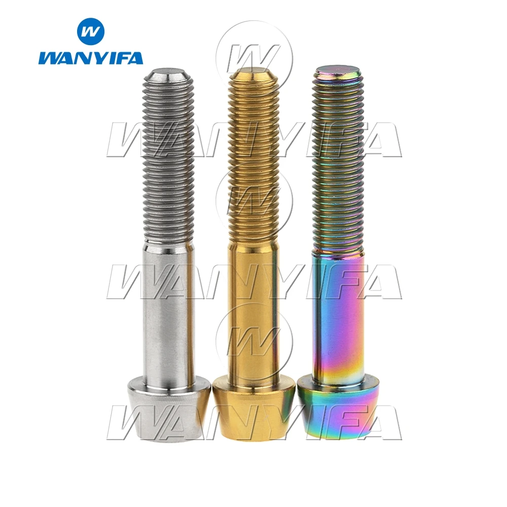 Титановый &quotWanyifa&quot Болт M10x55: 60 70 80 85 100 мм конусности головки винта для поездок на