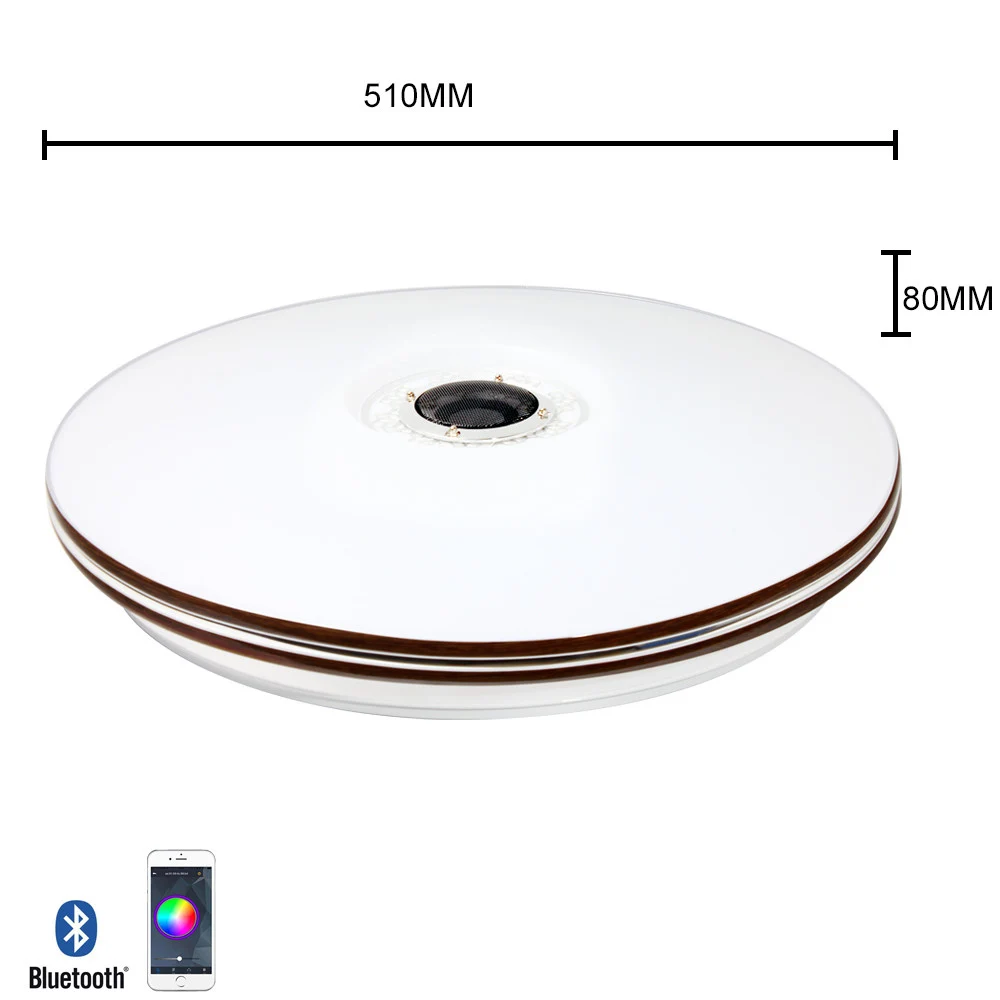 Mumeng светодиодный потолочный светильник современный RGB для гостиной 32 Вт Bluetooth