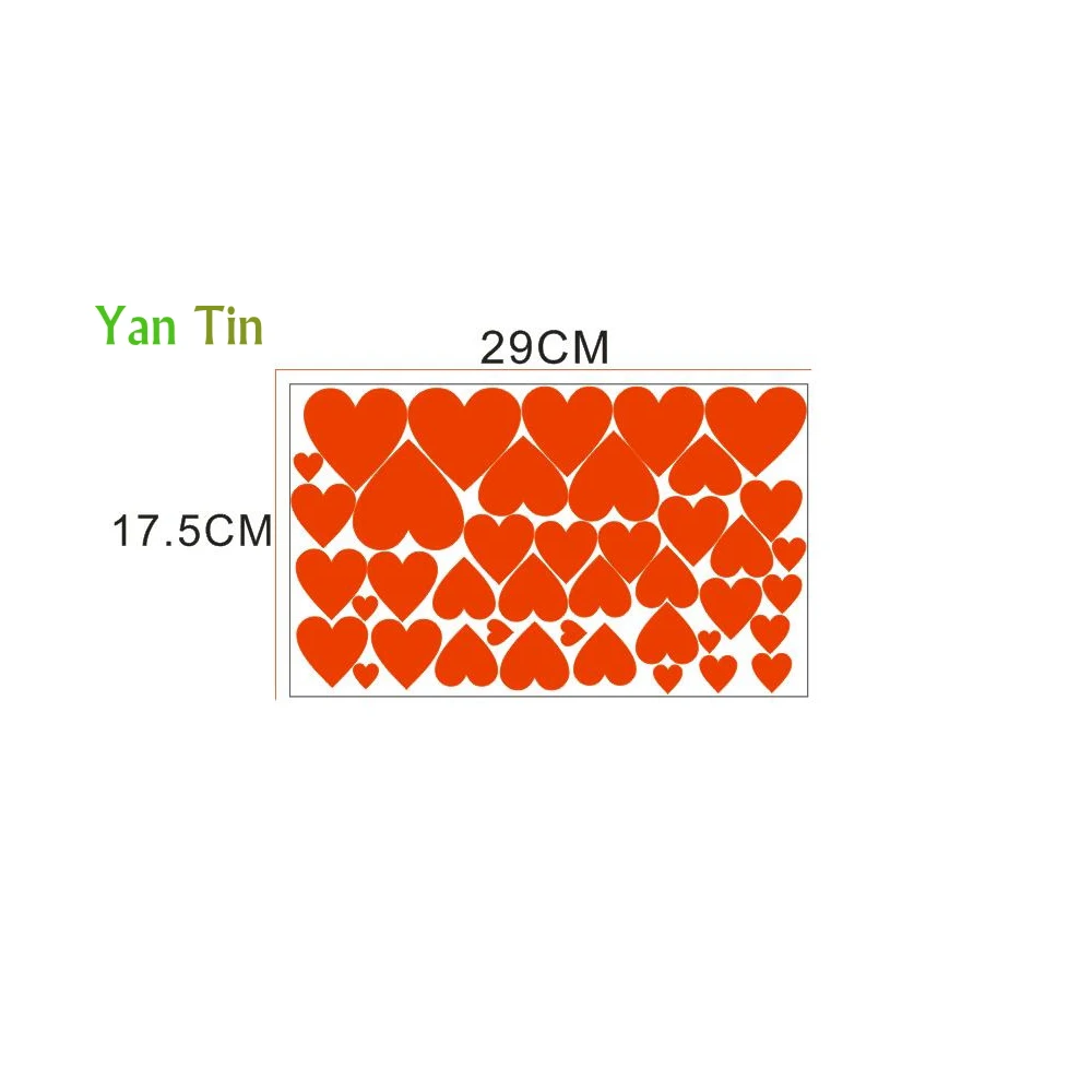 Мультяшный милый слон в форме сердца настенный стикер для детской комнаты