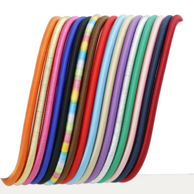 New Product Silk Jewelry Cord with Hollow Rubber for Making DIY Craft Accessories Nceklace Bracelet Findings 45cm/lot | Украшения и