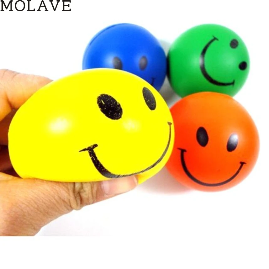 MOLAVE 1 шт. мини неоновая улыбка расслабляемые шары с новым годом подарки мяч