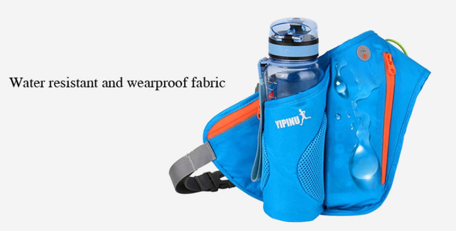 YIPINU professional sport waist belt bag with 6cm diameter 550ml water bottle pocket running phone pouch accessories | Спорт и