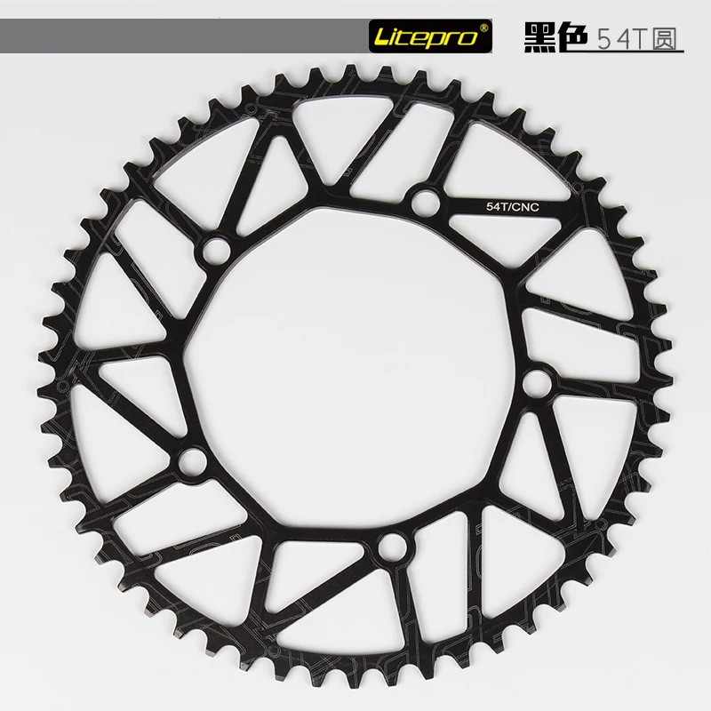 

Litepro Road Folding Bike Bicycle CNC Hollow Single Chain Wheel Chainwheel Crankset Crank 50/52/54/56/58T BCD130 170mm