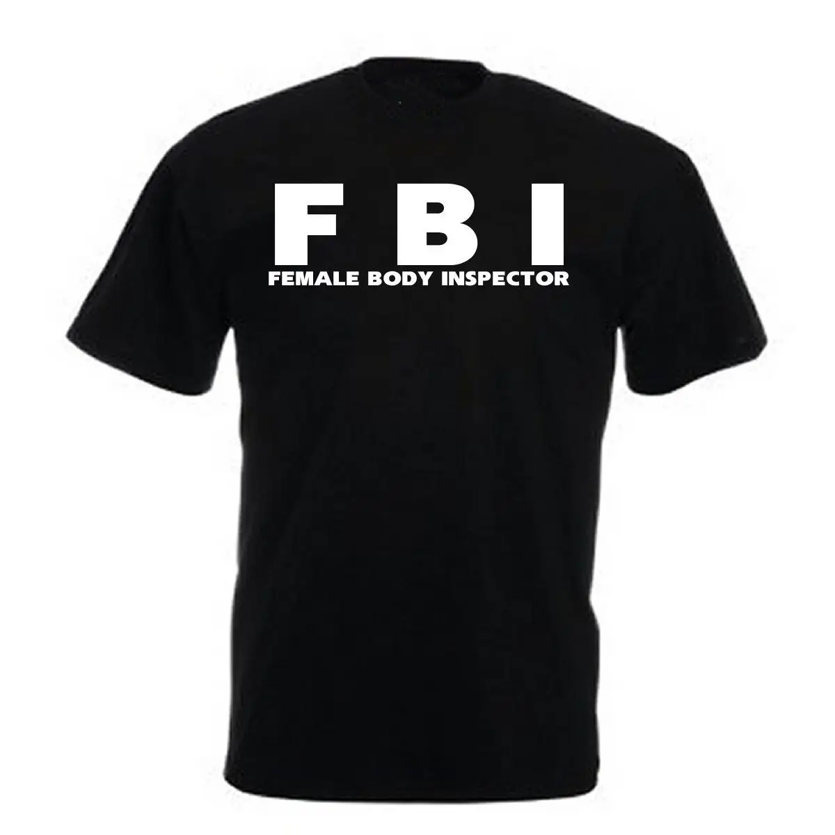 FBI женская футболка с инспектором тела Забавный слоган мужская и harajuku Мужская -