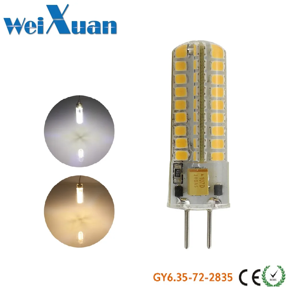GY6.35 светодиодный светильник 3 Вт 12 в 72 s SMD 3528 Светодиодный для помещений AC/DC 360