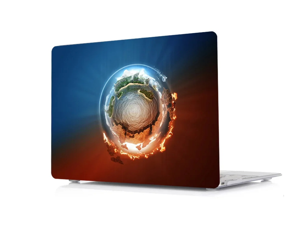 Новый жесткий чехол с принтом + чехол-клавиатура для Apple Macbook Pro 13 &quot15&quot Retina 12 15 Air 11