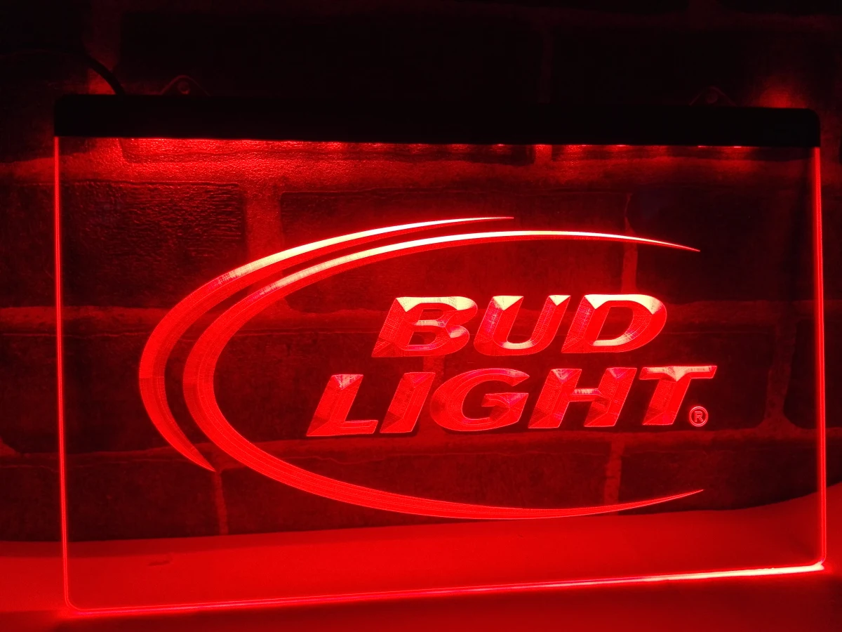 LE003- Bud Lite пивной бар Паб Клуб логотип светодиодный неоновый светильник вывеска
