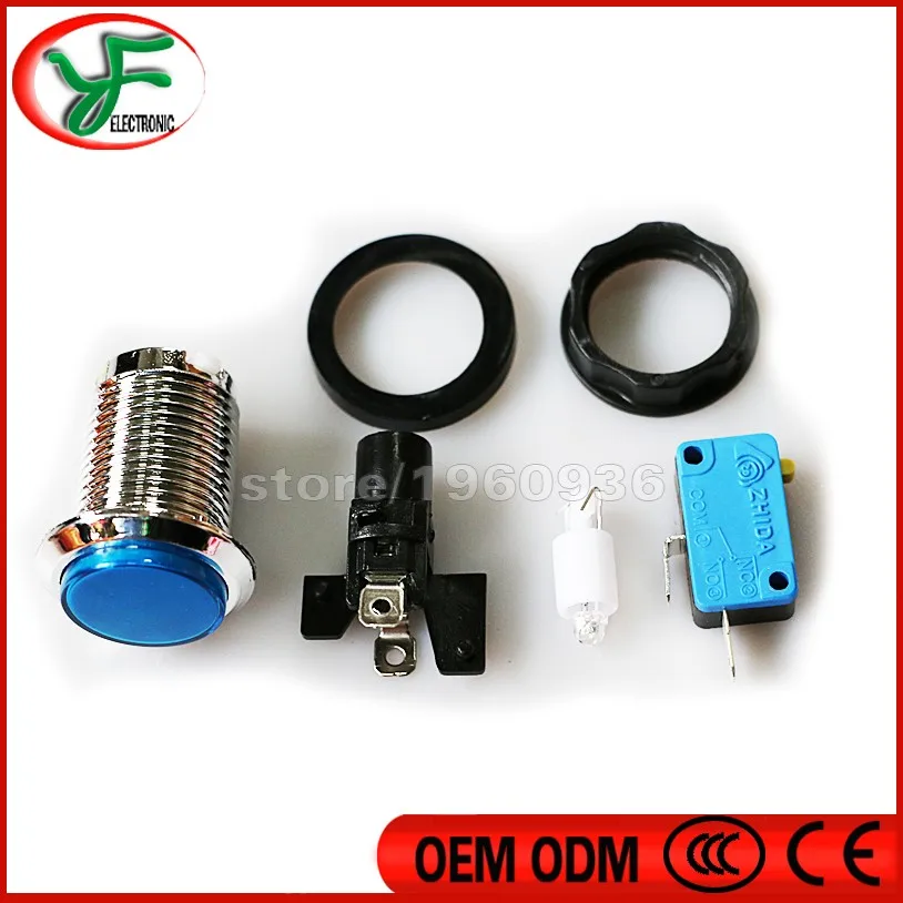 Бесплатная доставка 5 шт./лот старт Аркады Кнопка с микропереключателем для