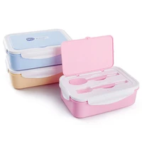 bento box double layer food fruit storage container portable bento box microwave dinnerware sets