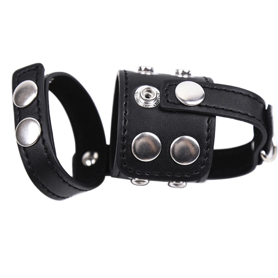 Кожаный растягиватель с пружинным шариком бондаж для БДСМ Пояс верности