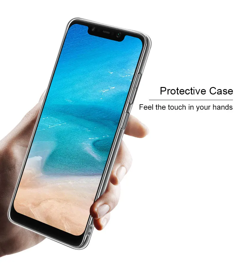 Для Xiaomi Pocophone F1 чехол IMAK Прозрачный износоустойчивый жёсткий чехол из ПВХ с украшением в виде кристаллов крышка для Xiaomi Pocophone F1 6,18''