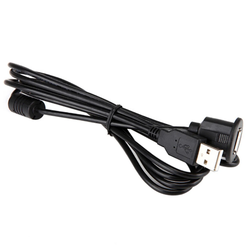 1/2 м Автомобильная приборная панель с креплением «папа» на гнездо USB 2,0 панель расширения кабеля