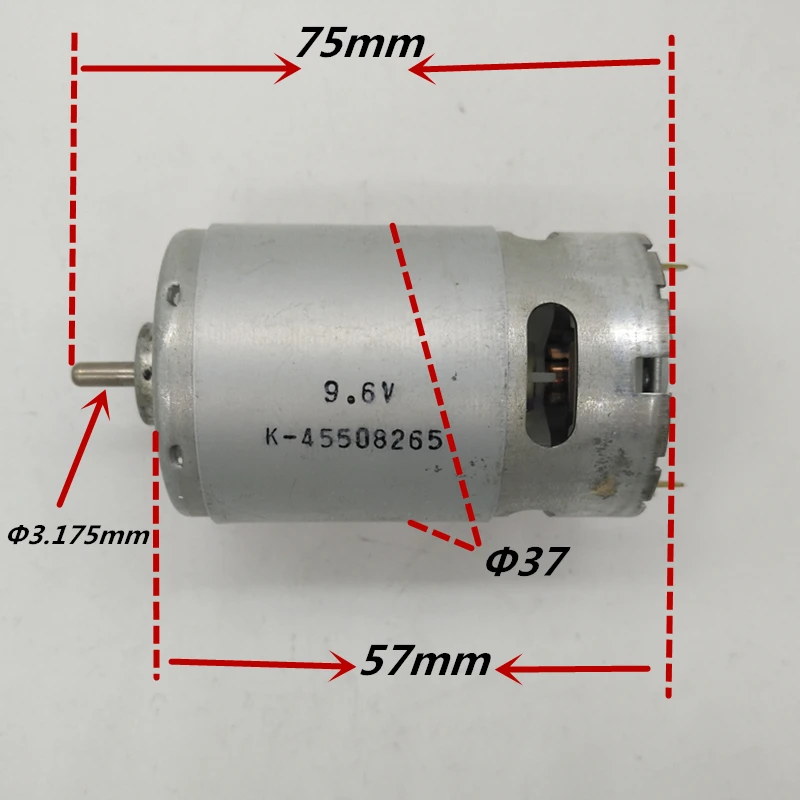 

Motor RS-550VC DC9.6V 14000rpm Replace for BOSCH MAKITA DEWALT HITACHI Milwaukee DEKO Cordless Drill motor RS-550 DC 9.6V