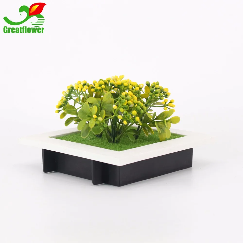 Greatflower 1 шт.. креативная 3D искусственная растительная рамка много желтых шести