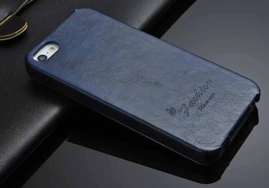 Кожаный Вертикальный флип-чехол с масляным воском, чехол для Apple iPhone 5 5S se, модный бренд, чехол, изысканный чехол для iPhone 6, 6S