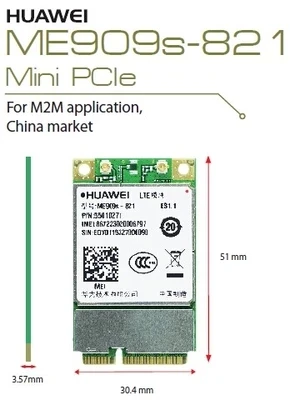 ME909S 821 Hua Wei Mini PCIE LTE TDD/FDD 4G модуль для применения M2M 100% новый и оригинальный