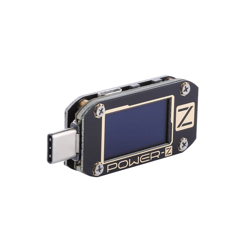 Мощность-Z USB PD тестер быстрого Зарядное устройство Напряжение ток пульсации двойной Тип-C QC2.0/3,0 KM001 KM001C метр Индикатор портативного зарядного устройства