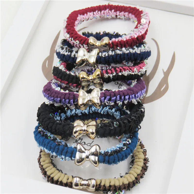 10 шт./лот новинка галстук-бабочка высокоэластичные повязки для волос Игрушки