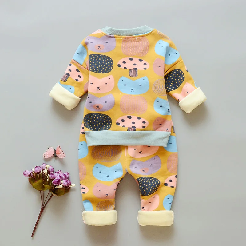 New spring autumn girls clothes sets T-shirt+ Pants 2pcs Graffiti full sleeve clothing children Sport suits cotton 3T kids wear | Детская