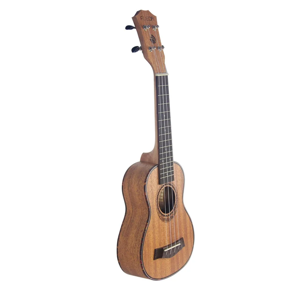 FLEOR Гавайские гитары сопрано из красного дерева Ukelele Уке 21 дюймов 15 ладов 4 струны гитары ra инструмент для начинающих