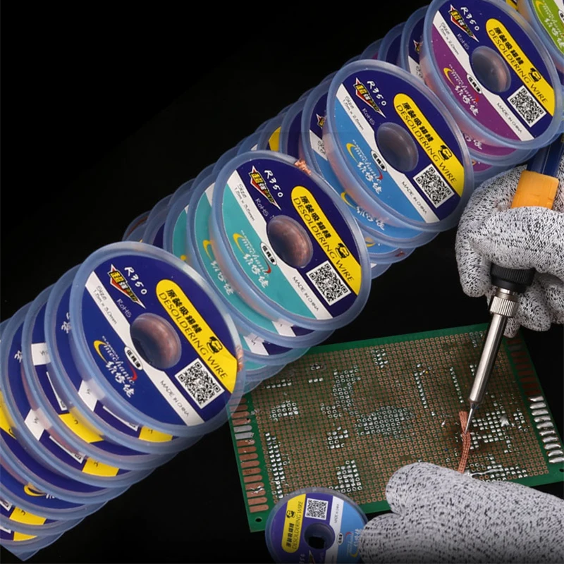 Механик экологически паяльной станции проволочной оплетки припоя для снятия