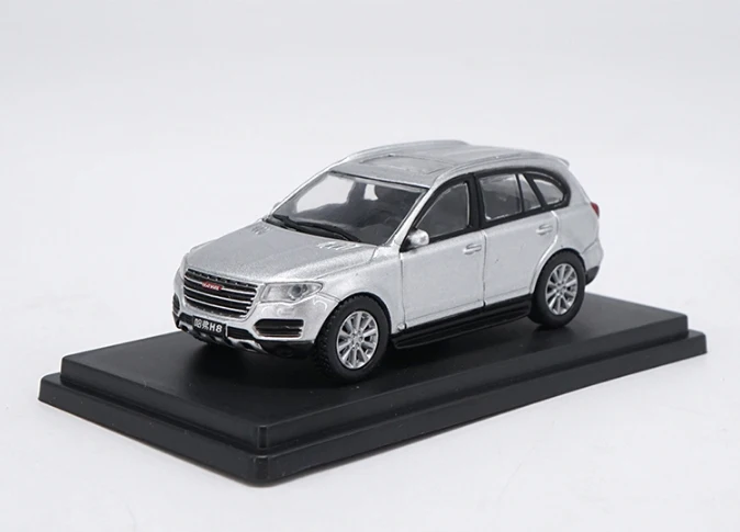Завод 1: 64 H8 H2 HAVAL бутик сплава автомобиля игрушки для детей Детские игрушки модель подарок оригинальная коробка - Цвет: H8 silvery