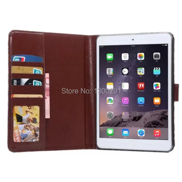 New Arrive Luxury Wallet Leather Case For ipad Mini 3/ 2/ 1 Fashion Smart Leopard Stand Cover Apple iPad mini2/mini3 | Компьютеры и
