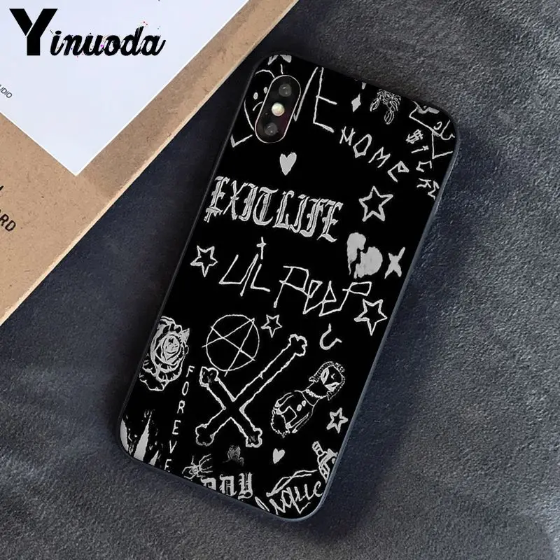 Yinuoda Lil Peep hellboy Life is Beautiful Cry чехол для телефона iPhone 5 5Sx 6 7 7plus 8 8Plus X XS MAX XR 10 11 pro max |