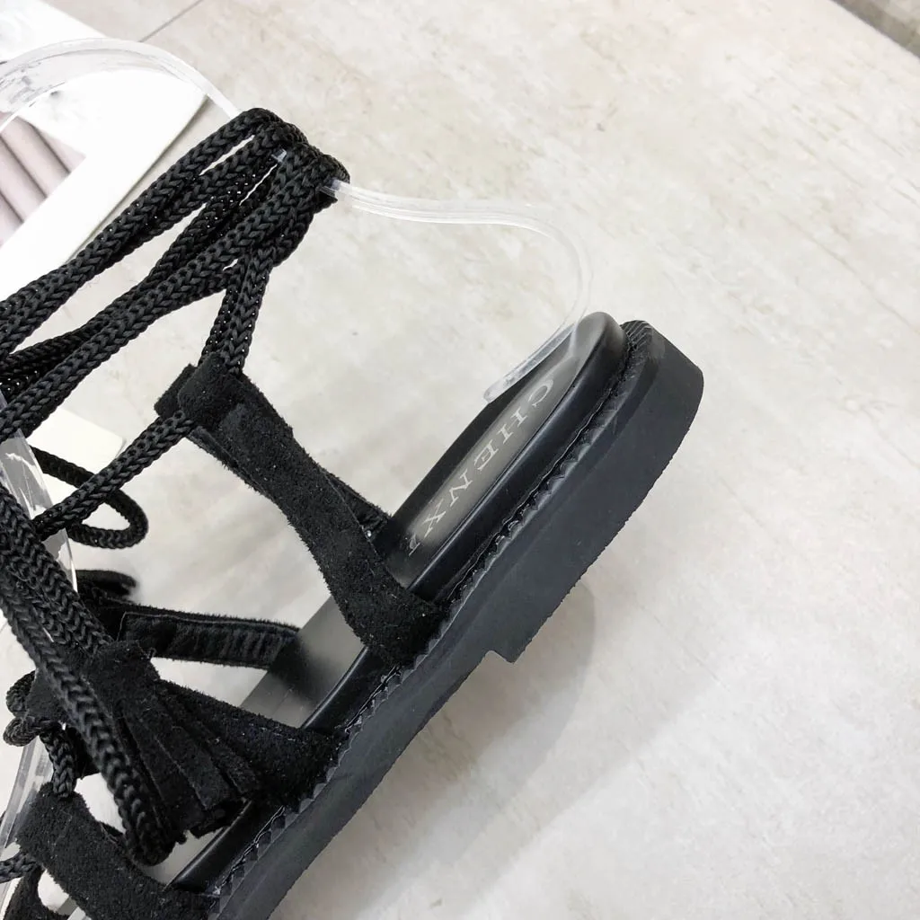 SAGACE сандалии в римском стиле женская обувь на плоской подошве модная летняя