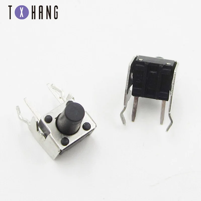 20 шт. 6*6*9 мм панель PCB мгновенная тактовая кнопка Микро-переключатель 4 Pin DIP светильник Touch 6x6x9 мм клавиатура